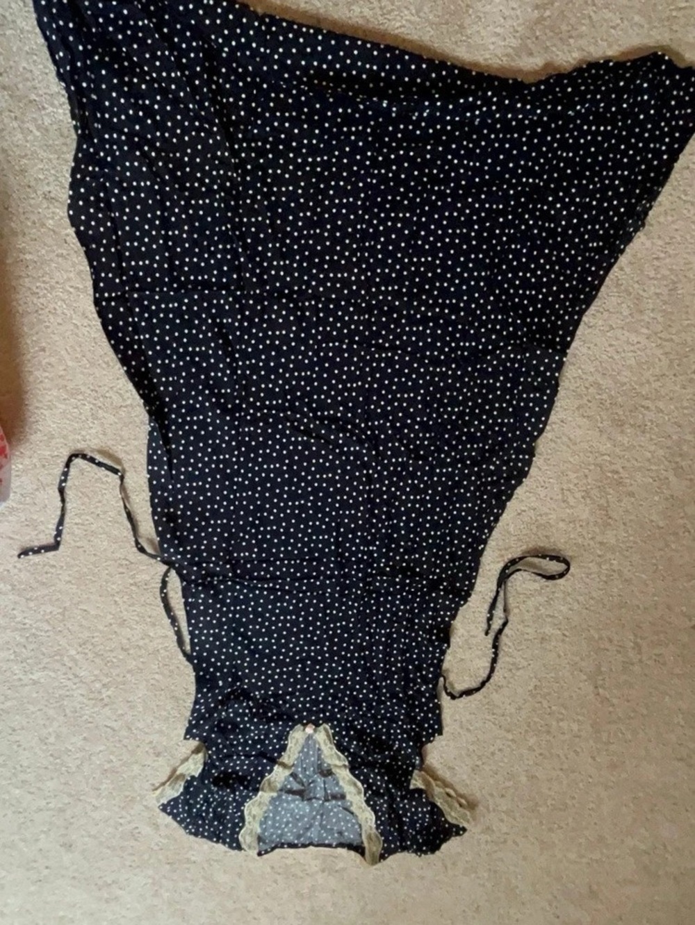 Polka Dot Dress in Navy & White Like New